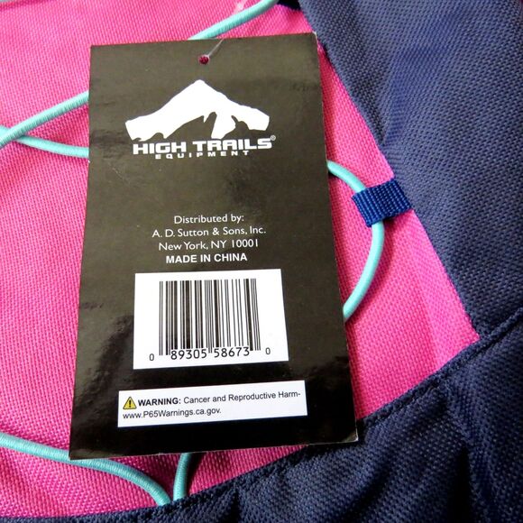 High Trails Trail Maker Backpack 18"  Pink  NWT - Picture 3 of 9